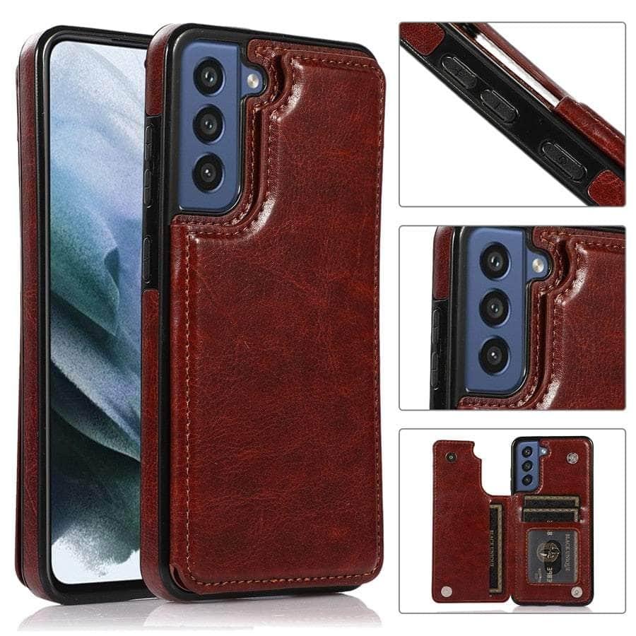 Casebuddy Galaxy S23 Luxury Slim Fit Wallet Leather Case