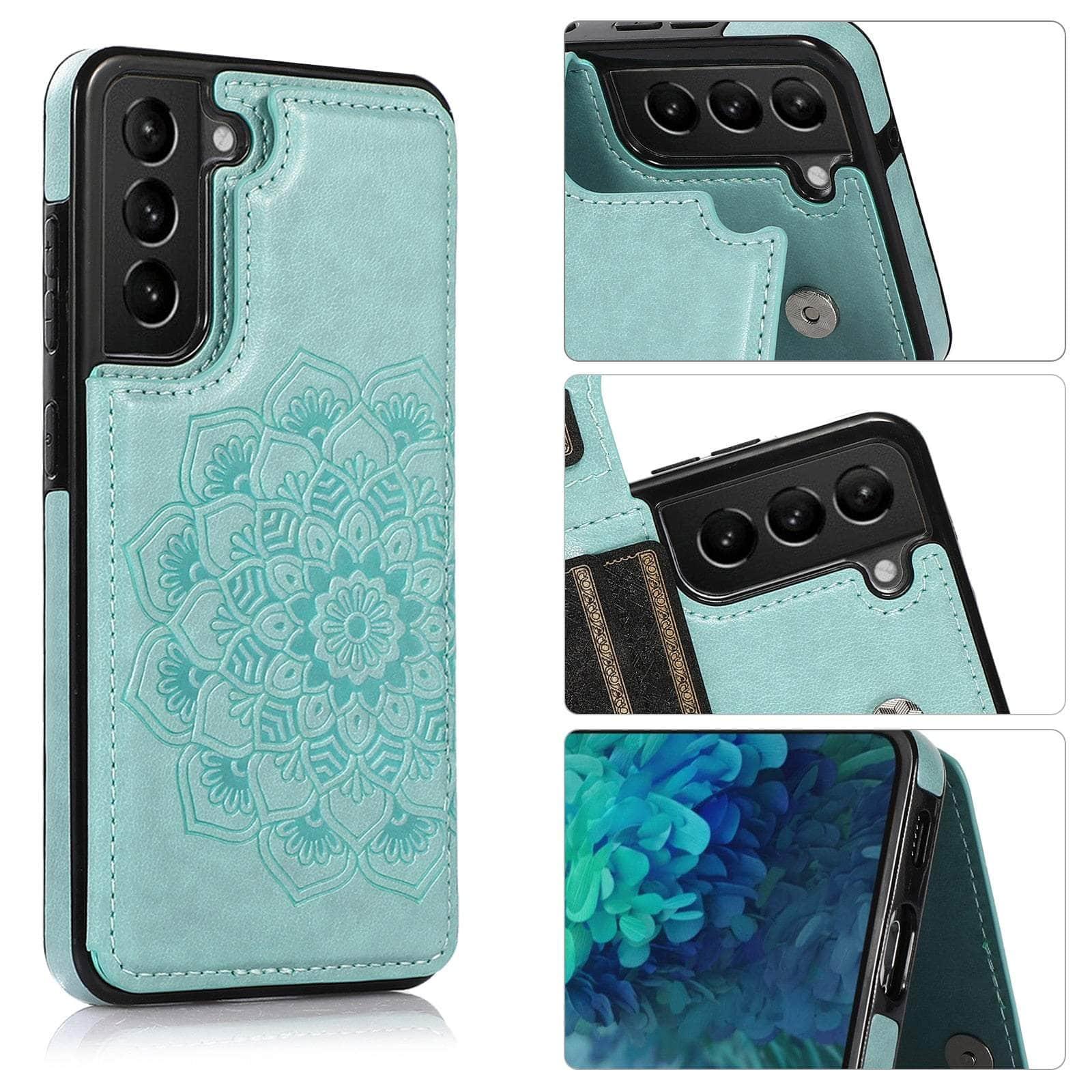 Casebuddy Galaxy S23 Mandala Floral Flip Leather Wallet