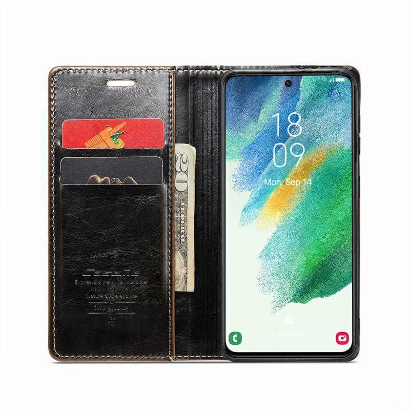 Casebuddy Galaxy S23 Plus Leather Flip Wallet Case