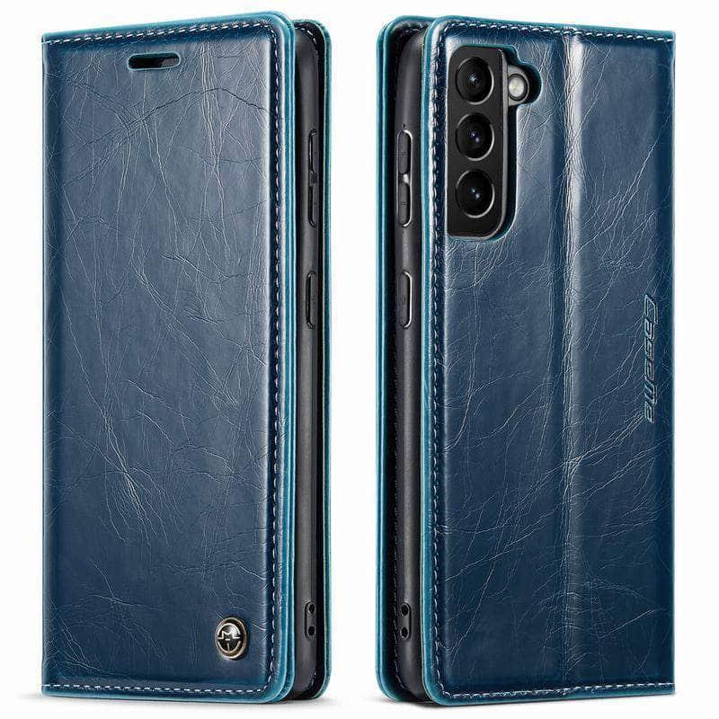 Casebuddy Galaxy S23 Ultra Leather Flip Wallet Case