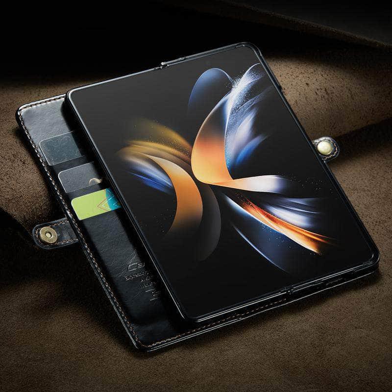 Casebuddy Galaxy S23 Ultra Leather Flip Wallet Case
