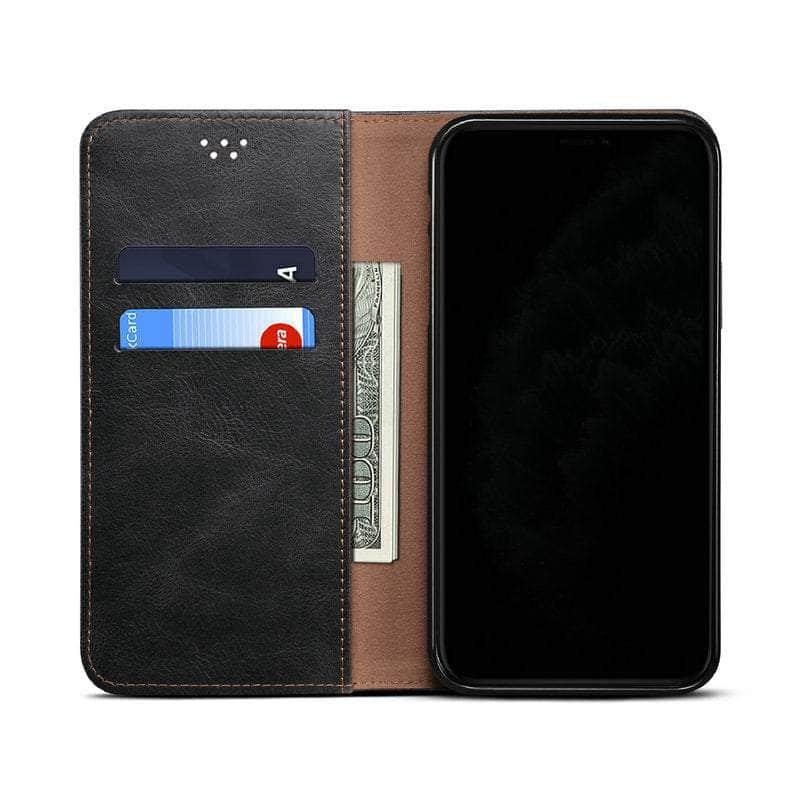 Casebuddy Galaxy S23 Ultra Leather Texture Magnet Book Cover