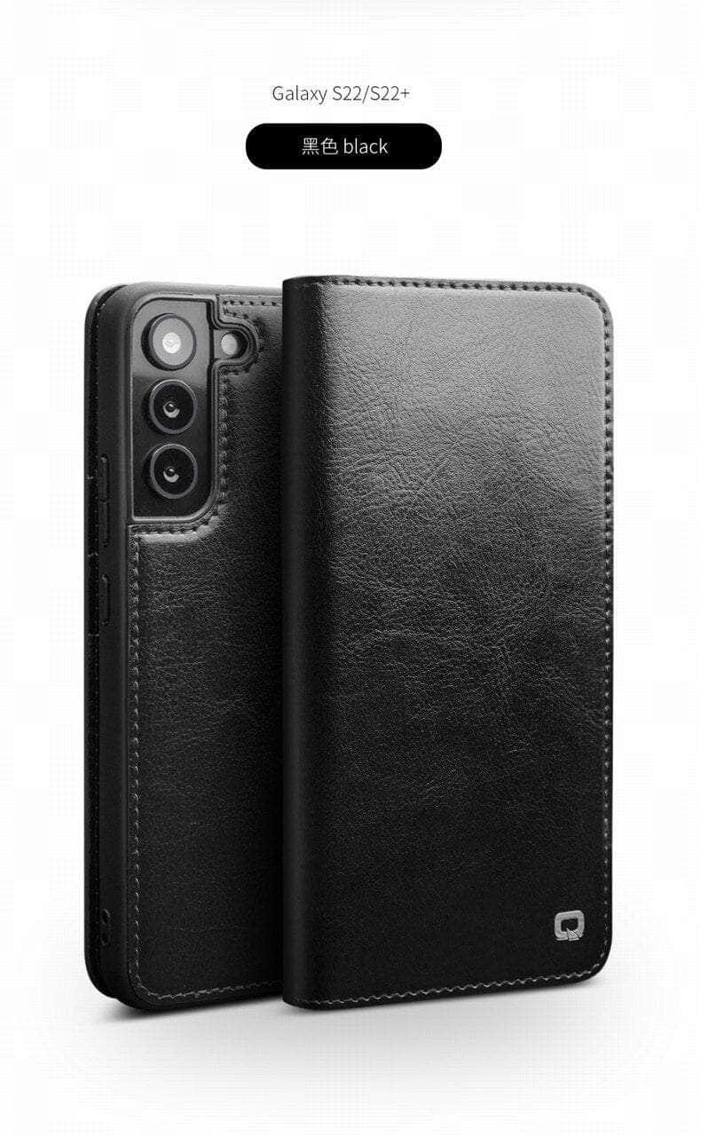Casebuddy Galaxy S23 Ultra Real Genuine Leather Flip Cover