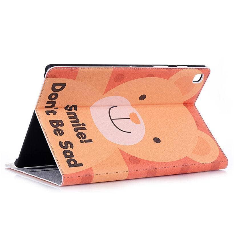 Galaxy Tab A 10.1 2019 T510 T515 SM-T510 PU Leather Animal Pattern Flip Stand - CaseBuddy