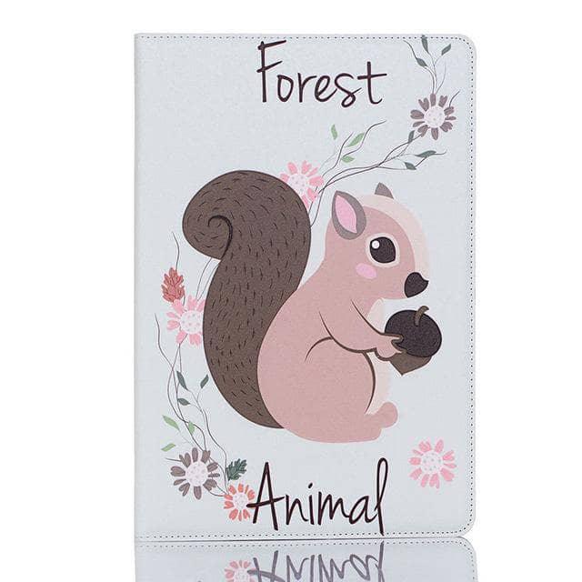 Galaxy Tab A 10.1 2019 T510 T515 SM-T510 PU Leather Animal Pattern Flip Stand - CaseBuddy