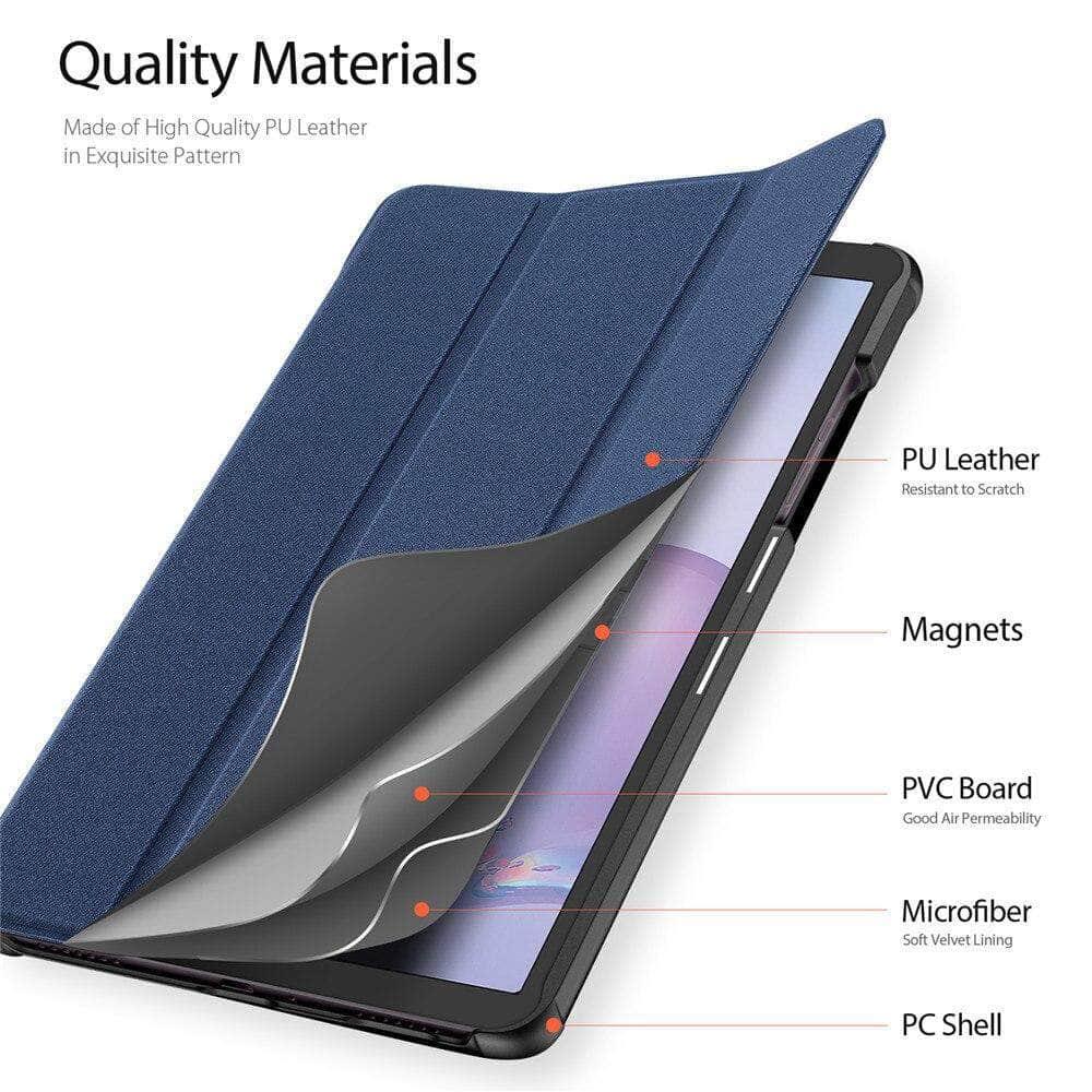Galaxy Tab A 8.4 T307 2020 Anti-Fall PU Leather Trifold Stand Cover - CaseBuddy