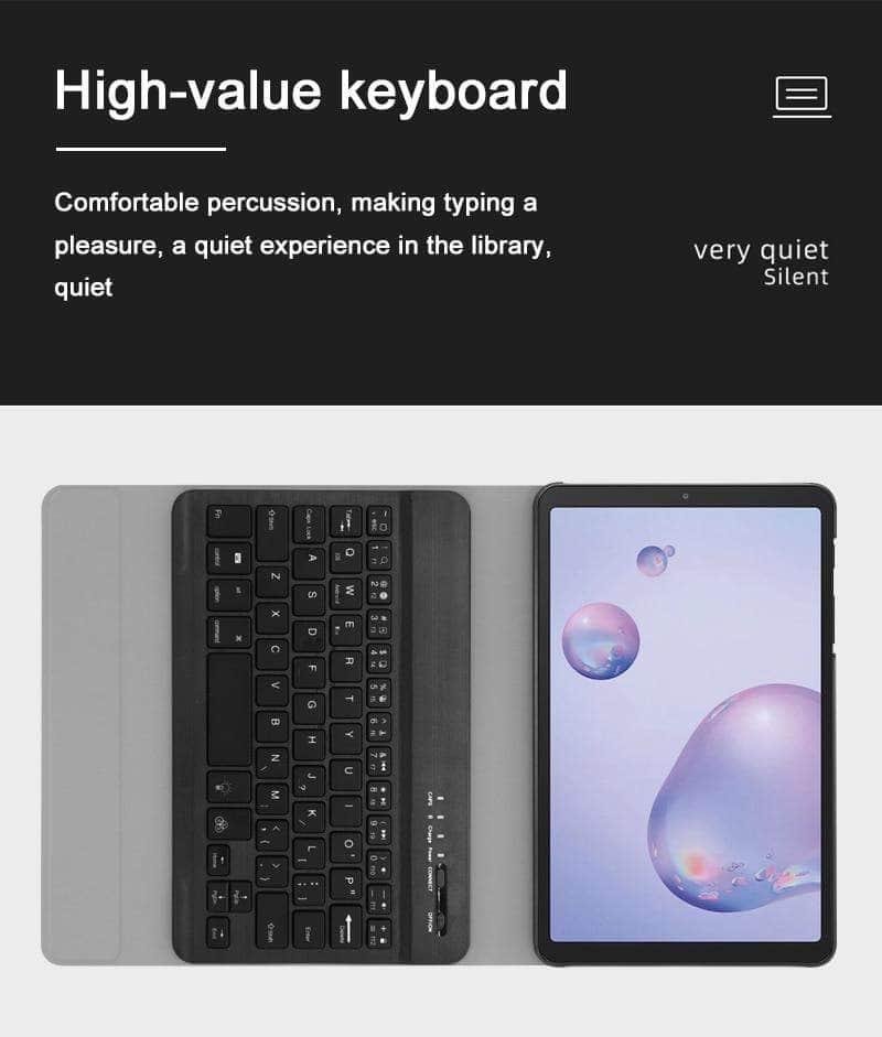 Galaxy Tab A 8.4 T307 2020 Backlit Bluetooth Wireless Keyboard Case - CaseBuddy