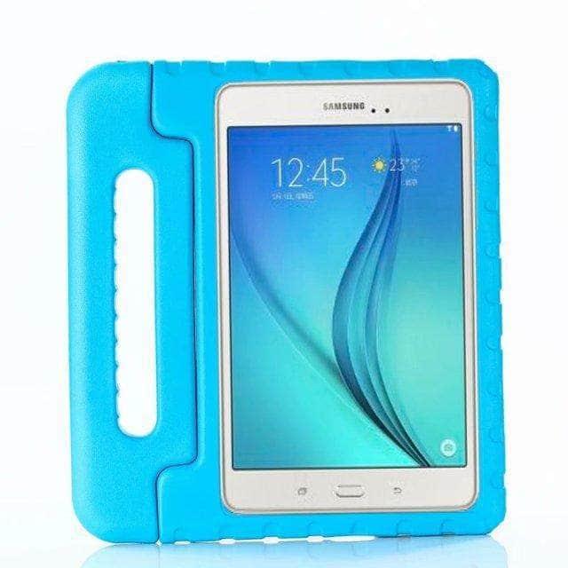 CaseBuddy Australia Casebuddy Blue Galaxy Tab A A2 10.5 2018 SM T590 Children Safe Rugged Proof Thick EVA Foam Handle Stand Protective Case