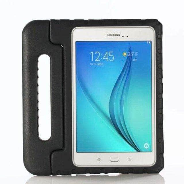CaseBuddy Australia Casebuddy Black Galaxy Tab A A2 10.5 2018 SM T590 Children Safe Rugged Proof Thick EVA Foam Handle Stand Protective Case