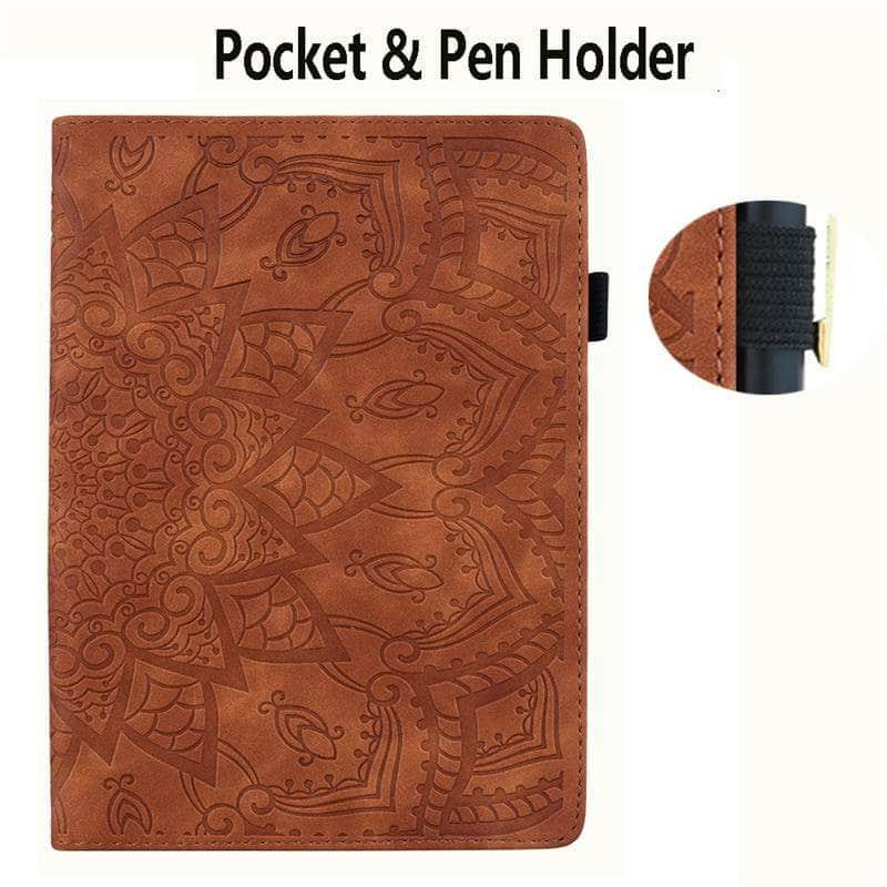 Galaxy Tab A7 10.4 2 T500 T505 Classic Flower Leather Cover - CaseBuddy