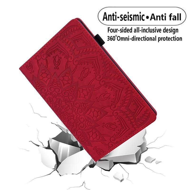 Galaxy Tab A7 10.4 2 T500 T505 Classic Flower Leather Cover - CaseBuddy