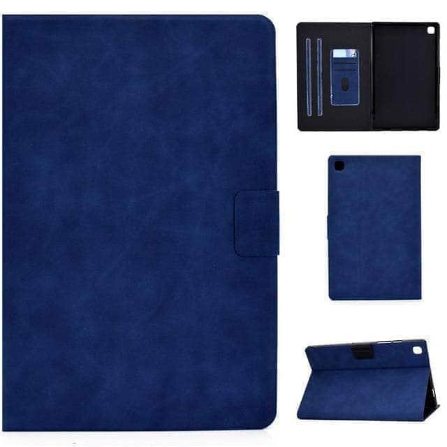 CaseBuddy Australia Casebuddy Blue / Tab A7 10.4 T500 Galaxy Tab A7 10.4 2 T500 T505 Leather Tablet Flip Stand Shell