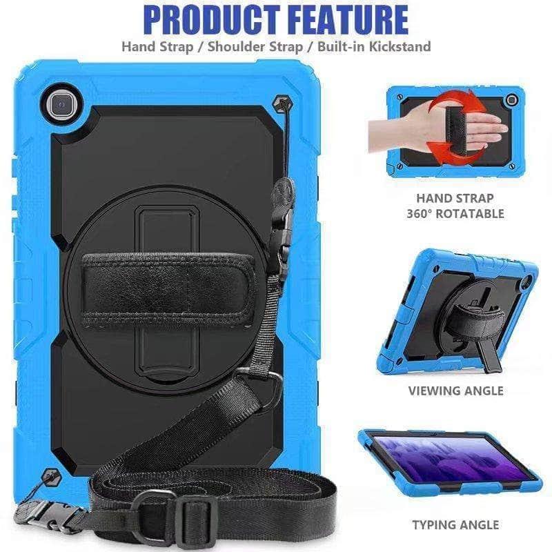 CaseBuddy Australia Casebuddy Galaxy Tab A7 Case 10.5 T500 T505 Heavy Duty Shockproof Rugged Hybrid Protective Case
