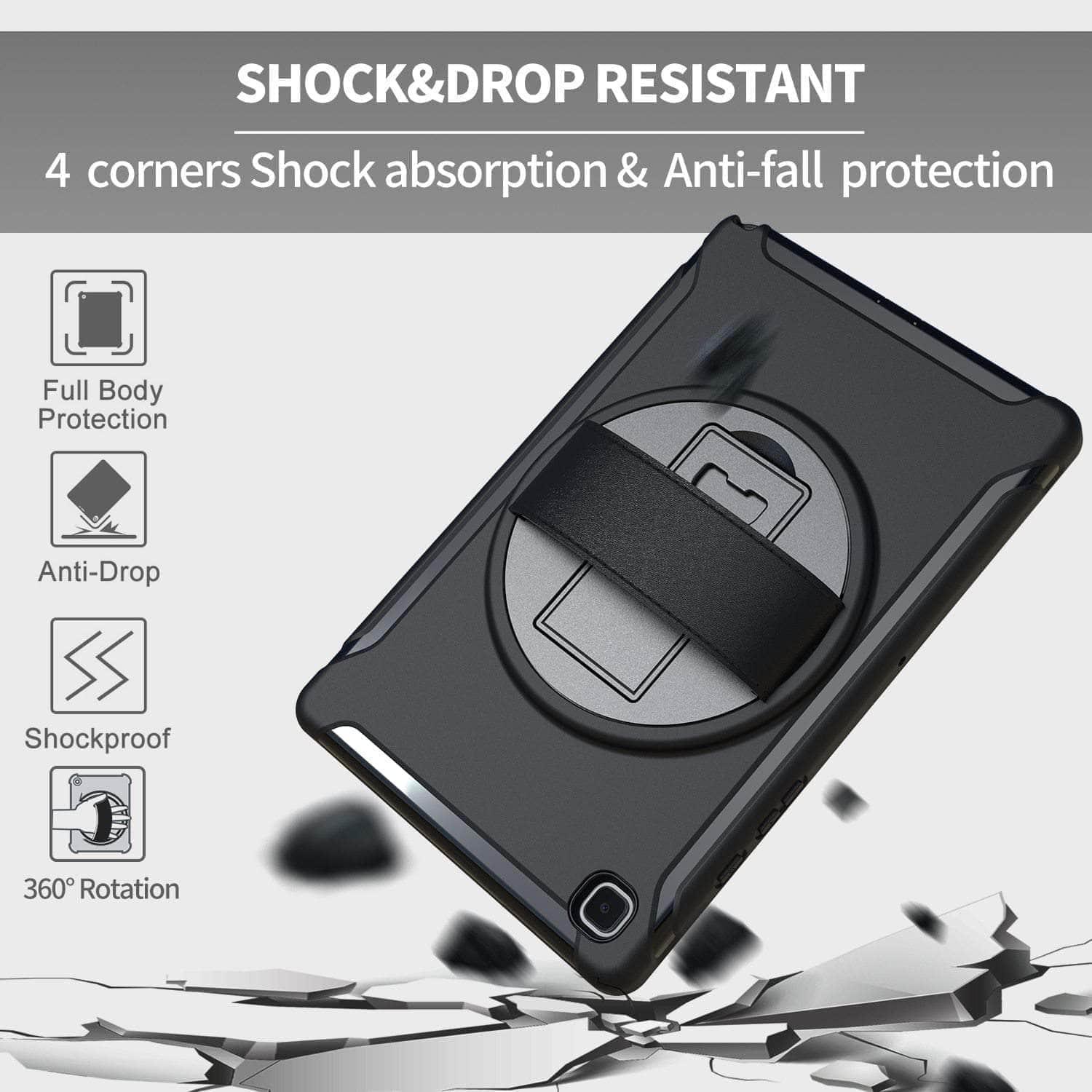 CaseBuddy Australia Casebuddy Galaxy Tab A7 Case 10.5 T500 T505 Rotation Tablet Shockproof Hard Heavy Duty Case
