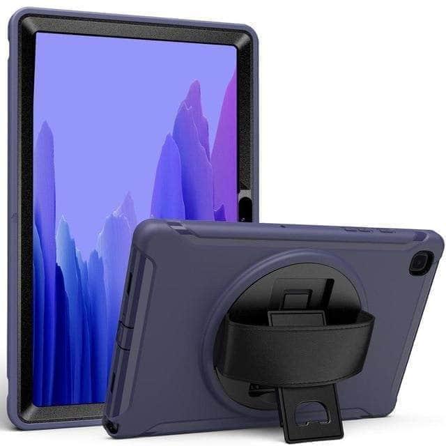 CaseBuddy Australia Casebuddy Blue Galaxy Tab A7 Case 10.5 T500 T505 Rotation Tablet Shockproof Hard Heavy Duty Case