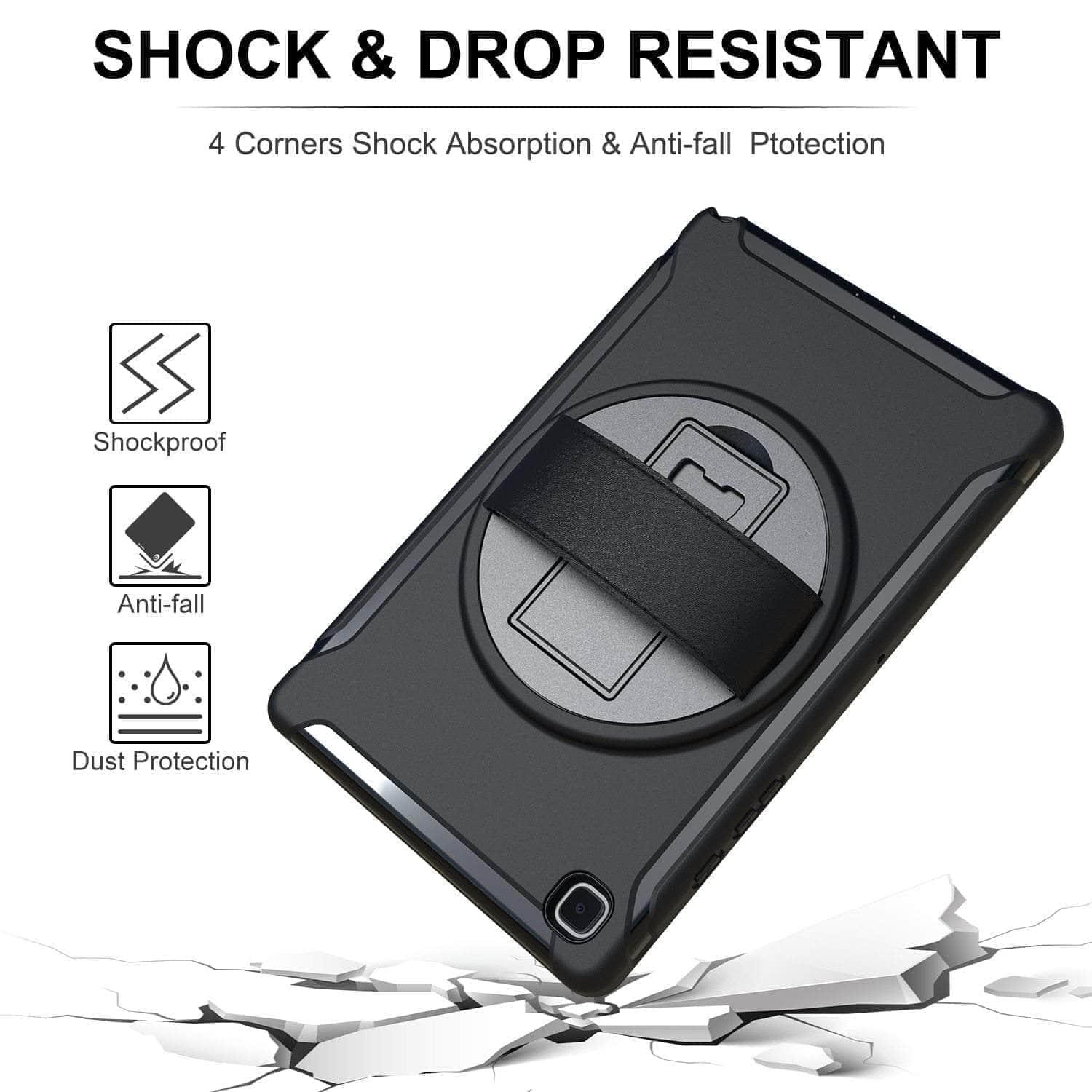 CaseBuddy Australia Casebuddy Galaxy Tab A7 Case 10.5 T500 T505 Rotation Tablet Shockproof Hard Heavy Duty Case