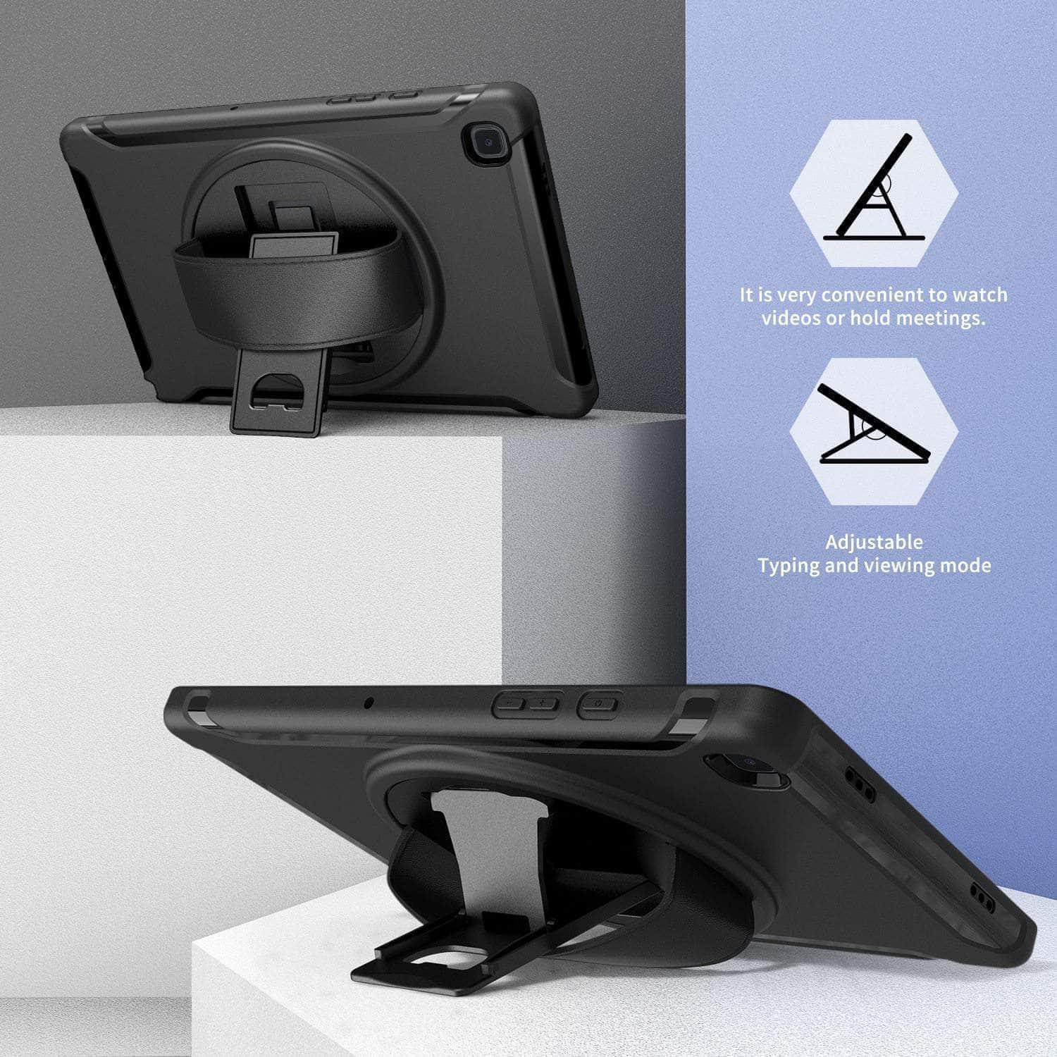 CaseBuddy Australia Casebuddy Galaxy Tab A7 Case 10.5 T500 T505 Rotation Tablet Shockproof Hard Heavy Duty Case
