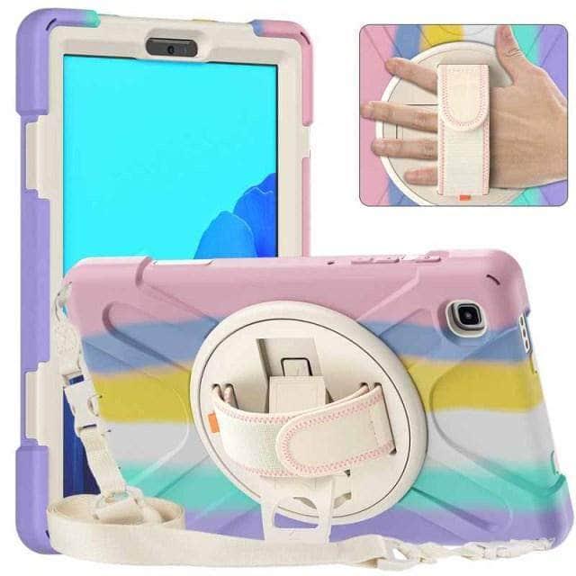 CaseBuddy Australia Casebuddy Colourful Pink Galaxy Tab A7 Lite 2021 Heavy Duty Rugged Protection Cover