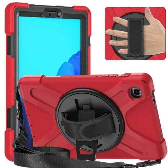 CaseBuddy Australia Casebuddy Red Galaxy Tab A7 Lite 2021 Heavy Duty Rugged Protection Cover