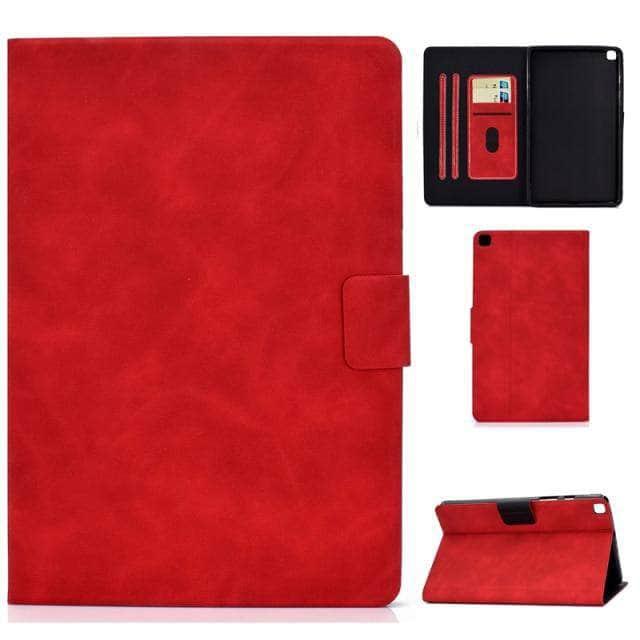 CaseBuddy Australia Casebuddy Red / Tab A7 Lite 8.7 inch Galaxy Tab A7 Lite T220 T225 Business Thin Leather Case