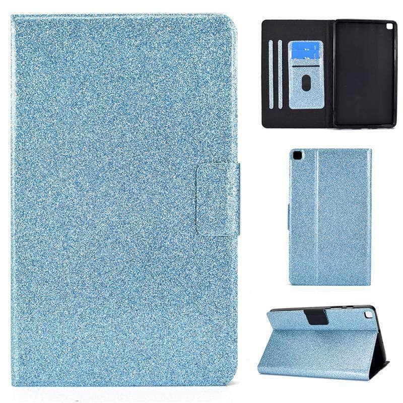 CaseBuddy Australia Casebuddy Galaxy Tab A7 Lite T220 T225 Glitter Bling Leather Case