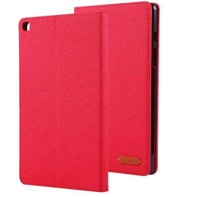 CaseBuddy Australia Casebuddy Red / Galaxy Tab A7 Lite Galaxy Tab A7 Lite T220 T225 PU Leather Case with Wallet Slot