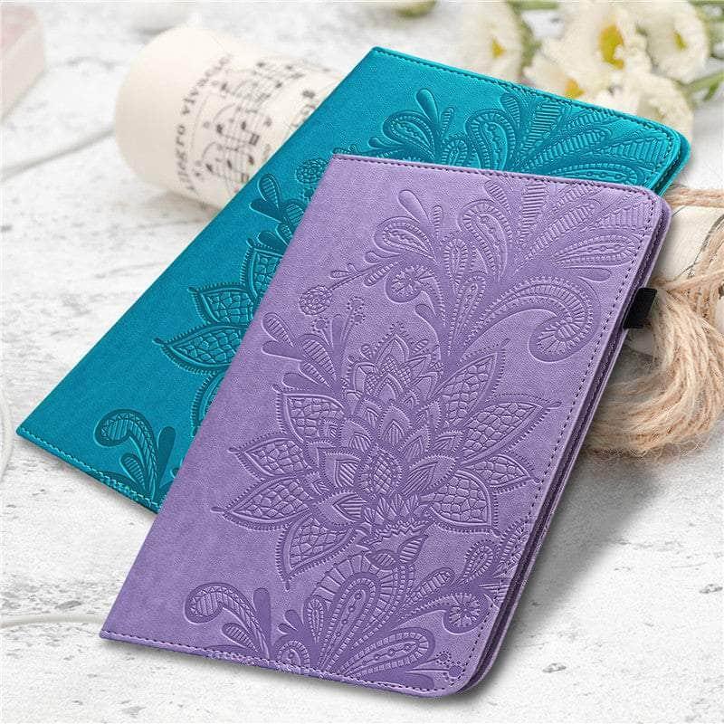 CaseBuddy Australia Casebuddy Galaxy Tab A8 10.5 (2022) Embossed Classic Flower Case