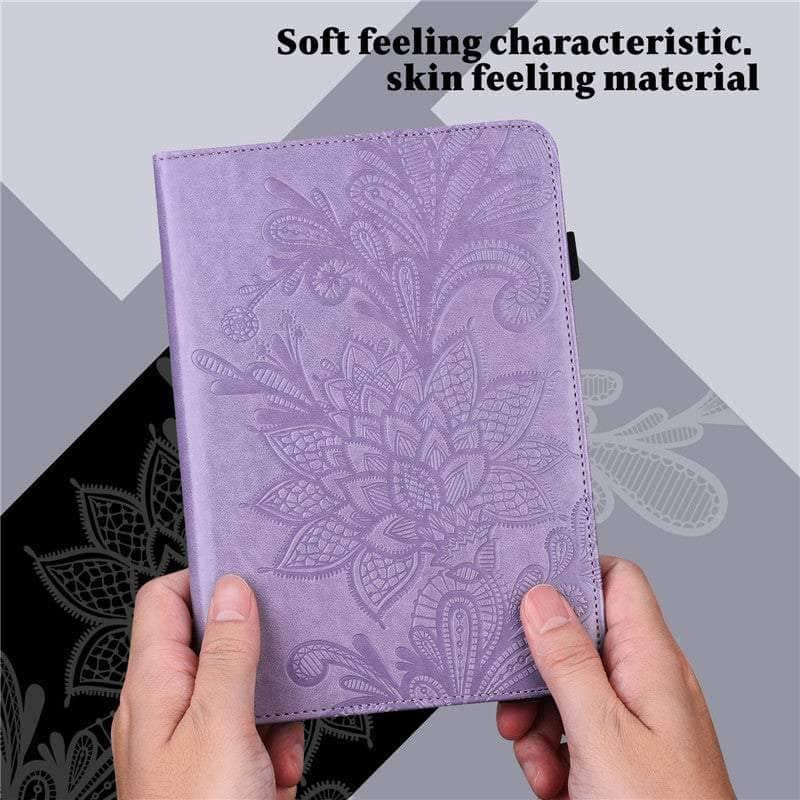 CaseBuddy Australia Casebuddy Galaxy Tab A8 10.5 (2022) Embossed Classic Flower Case