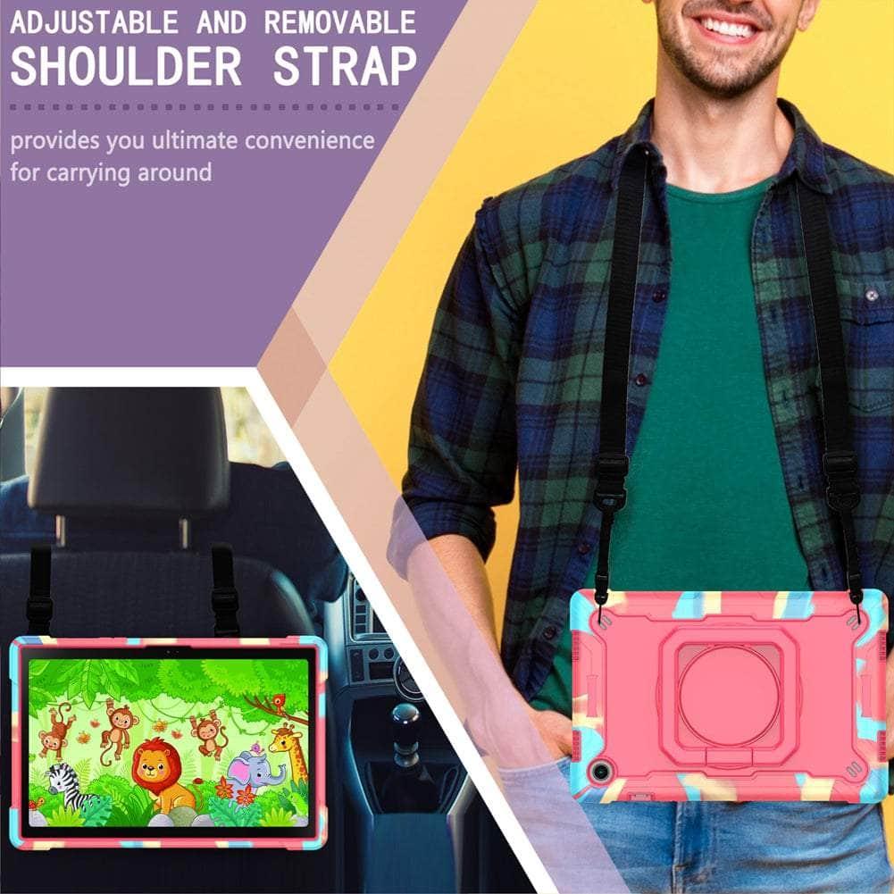 CaseBuddy Australia Casebuddy Galaxy Tab A8 10.5 (2022) Heavy Duty Shockproof Hand Ring Case