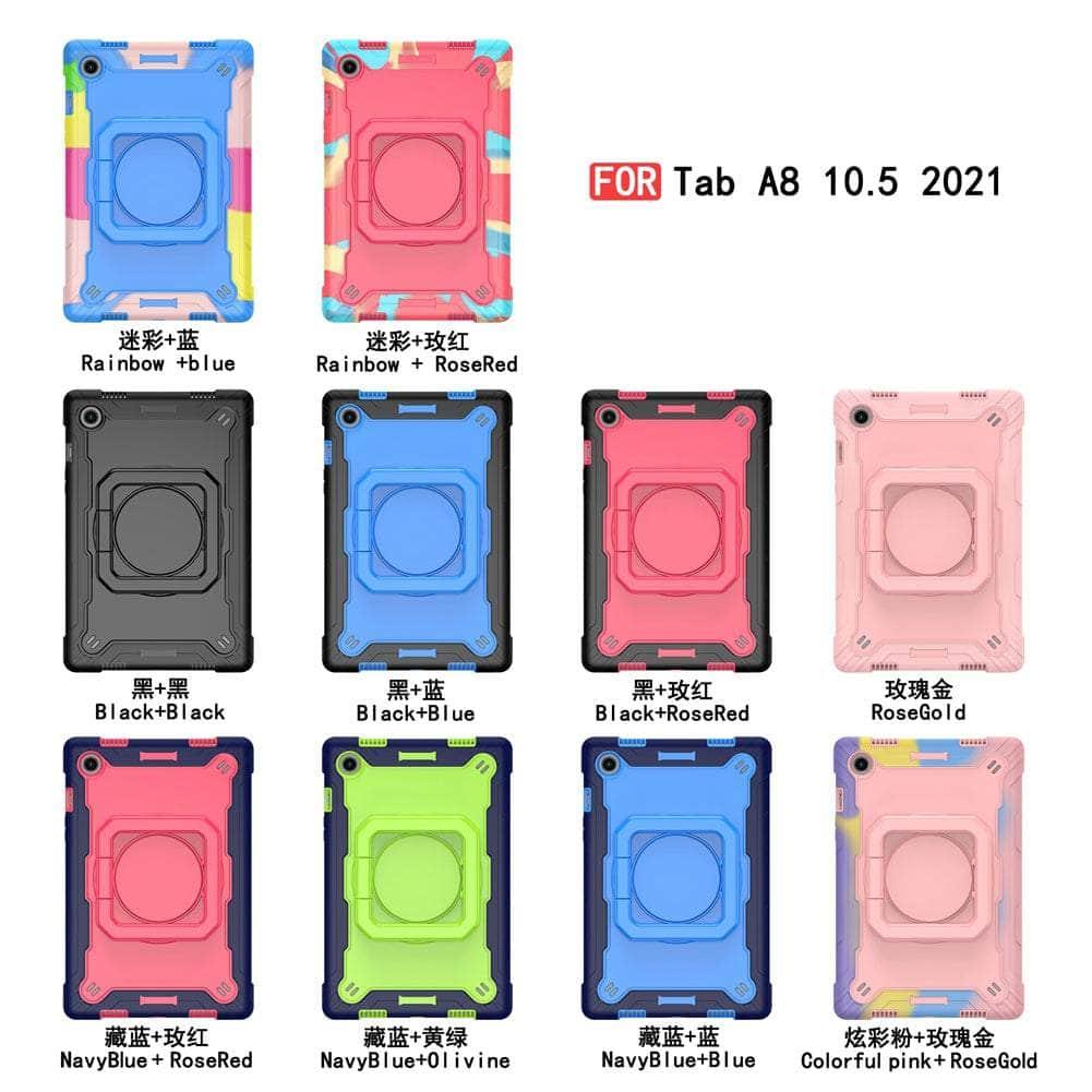 CaseBuddy Australia Casebuddy Galaxy Tab A8 10.5 (2022) Heavy Duty Shockproof Hand Ring Case