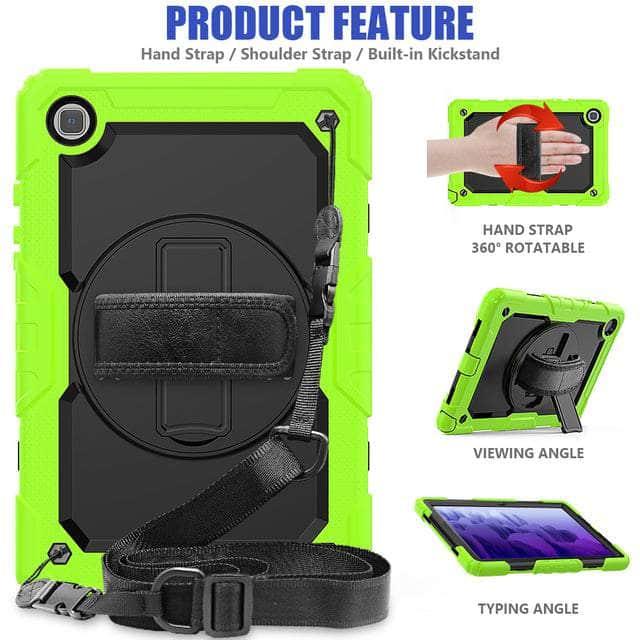 CaseBuddy Australia Casebuddy 02 Green / Tab A8 10.5 X200 Galaxy Tab A8 10.5 (2022) Kids Shock Proof Stand Cover