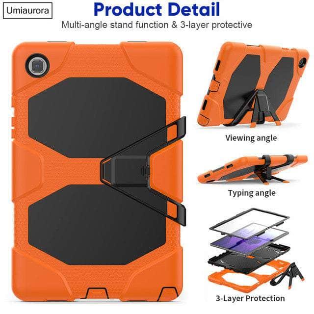 CaseBuddy Australia Casebuddy Orange / Tab A8 10.5 X200 Galaxy Tab A8 10.5 (2022) Kids Shockproof Case