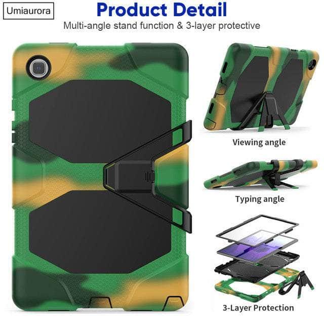 CaseBuddy Australia Casebuddy Camouflage Green / Tab A8 10.5 X200 Galaxy Tab A8 10.5 (2022) Kids Shockproof Case
