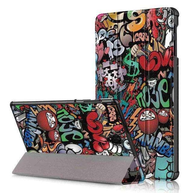 Galaxy Tab S4 10.5 Fashion Print Leather Look Kickstand Case - CaseBuddy