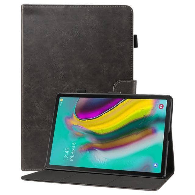 Galaxy Tab S5e 10.5 SM-T720 SM-T725 Simple Design Soft PU Leather Smart Flip Tablet Case - CaseBuddy