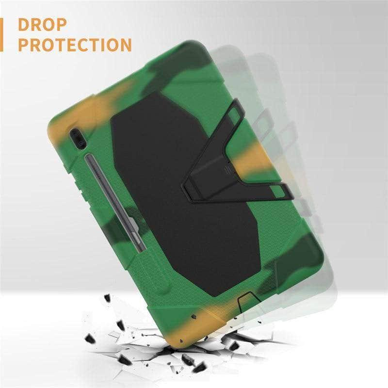 Galaxy Tab S6 10.5 2019 T860 T865 Kids Safe Shockproof Heavy Duty Silicone Hard Stand - CaseBuddy