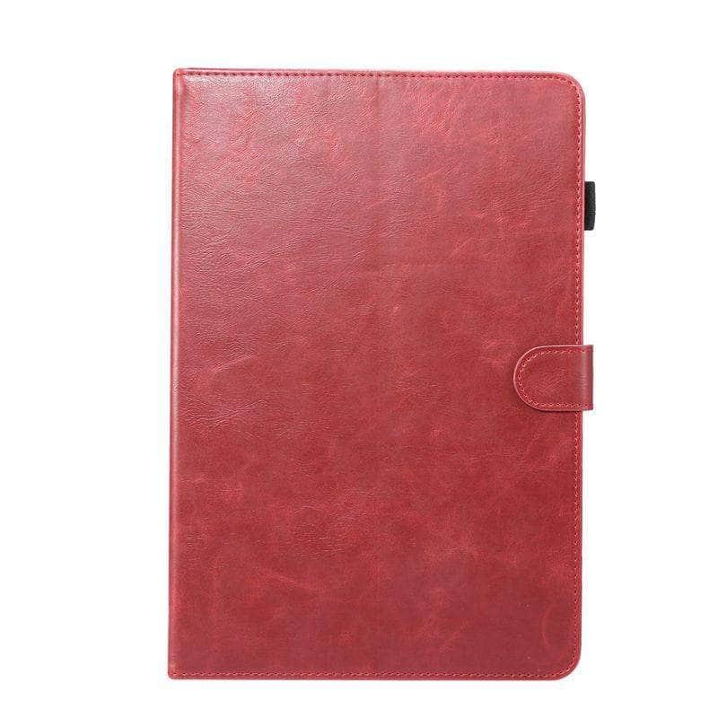 Galaxy Tab S6 10.5 T860 T865 Leather Look Stand Shell - CaseBuddy