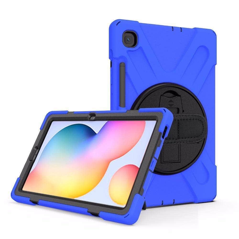 CaseBuddy Australia Casebuddy Galaxy Tab S6 Lite 10.4 P610 P615 360 Rotatable Shockproof Case Hand Shoulder Strap
