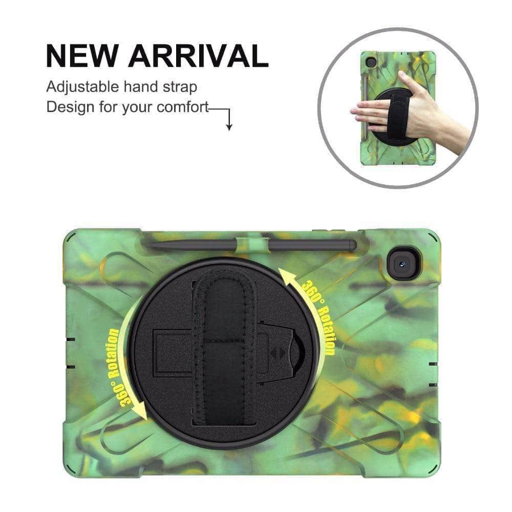CaseBuddy Australia Casebuddy Galaxy Tab S6 Lite 10.4 P610 P615 360 Rotatable Shockproof Case Hand Shoulder Strap