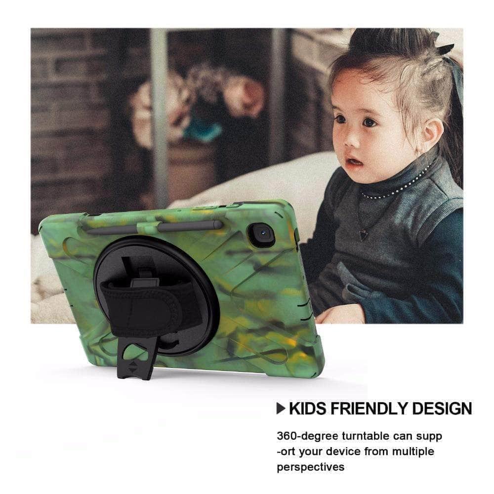 CaseBuddy Australia Casebuddy Galaxy Tab S6 Lite 10.4 P610 P615 360 Rotatable Shockproof Case Hand Shoulder Strap