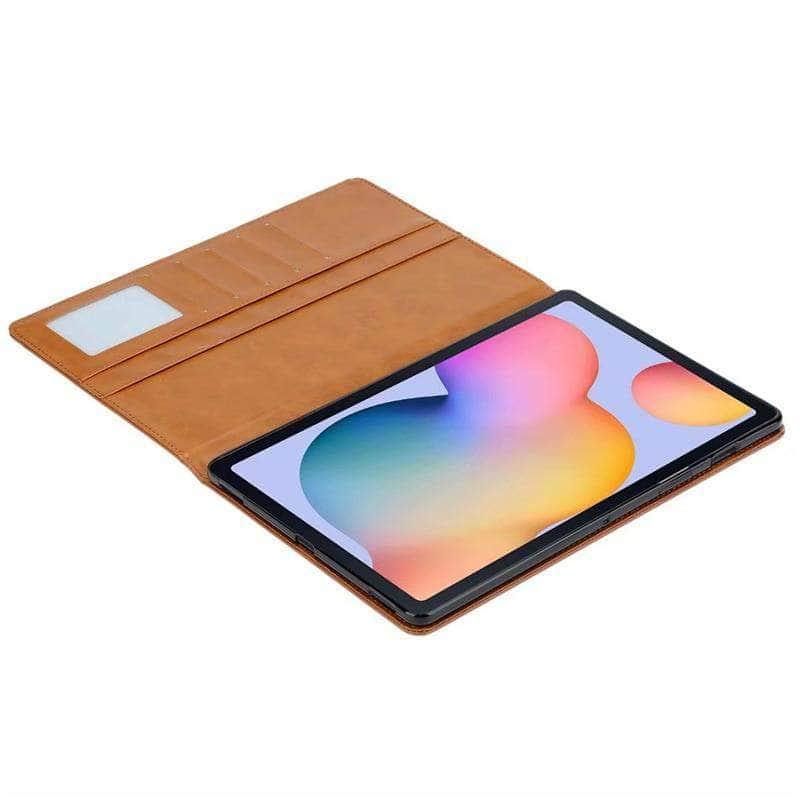 Galaxy Tab S6 Lite 10.4 P610 P615 PU Leather Stand Case with Card Slots - CaseBuddy