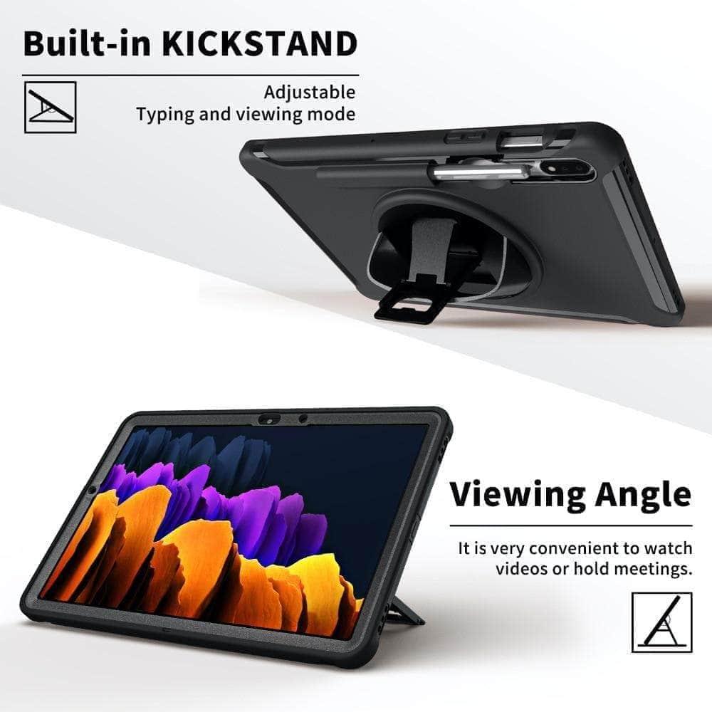CaseBuddy Australia Casebuddy Galaxy Tab S7 11 T870 T875 Rugged Heavy Duty Tablet Stand Case
