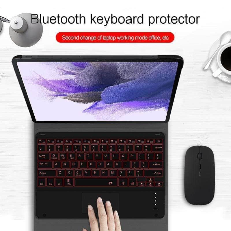CaseBuddy Australia Casebuddy Galaxy Tab S7 Lite 12.4 T730 T735 Bluetooth Keyboard Smart Case