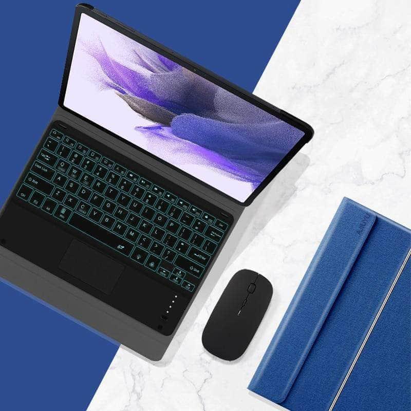 CaseBuddy Australia Casebuddy Galaxy Tab S7 Lite 12.4 T730 T735 Bluetooth Keyboard Smart Case