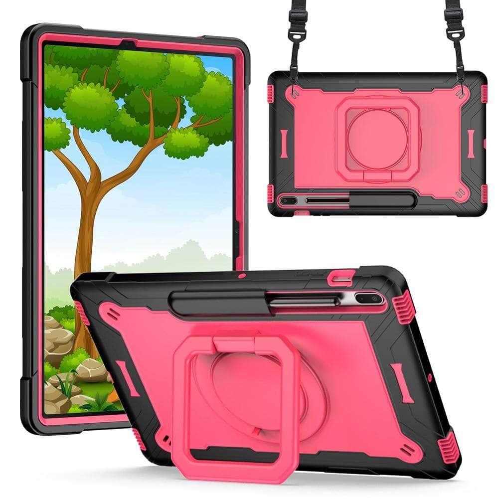 CaseBuddy Australia Casebuddy Galaxy Tab S7 Lite 12.4 T730 T735 Heavy Duty Shockproof Stand
