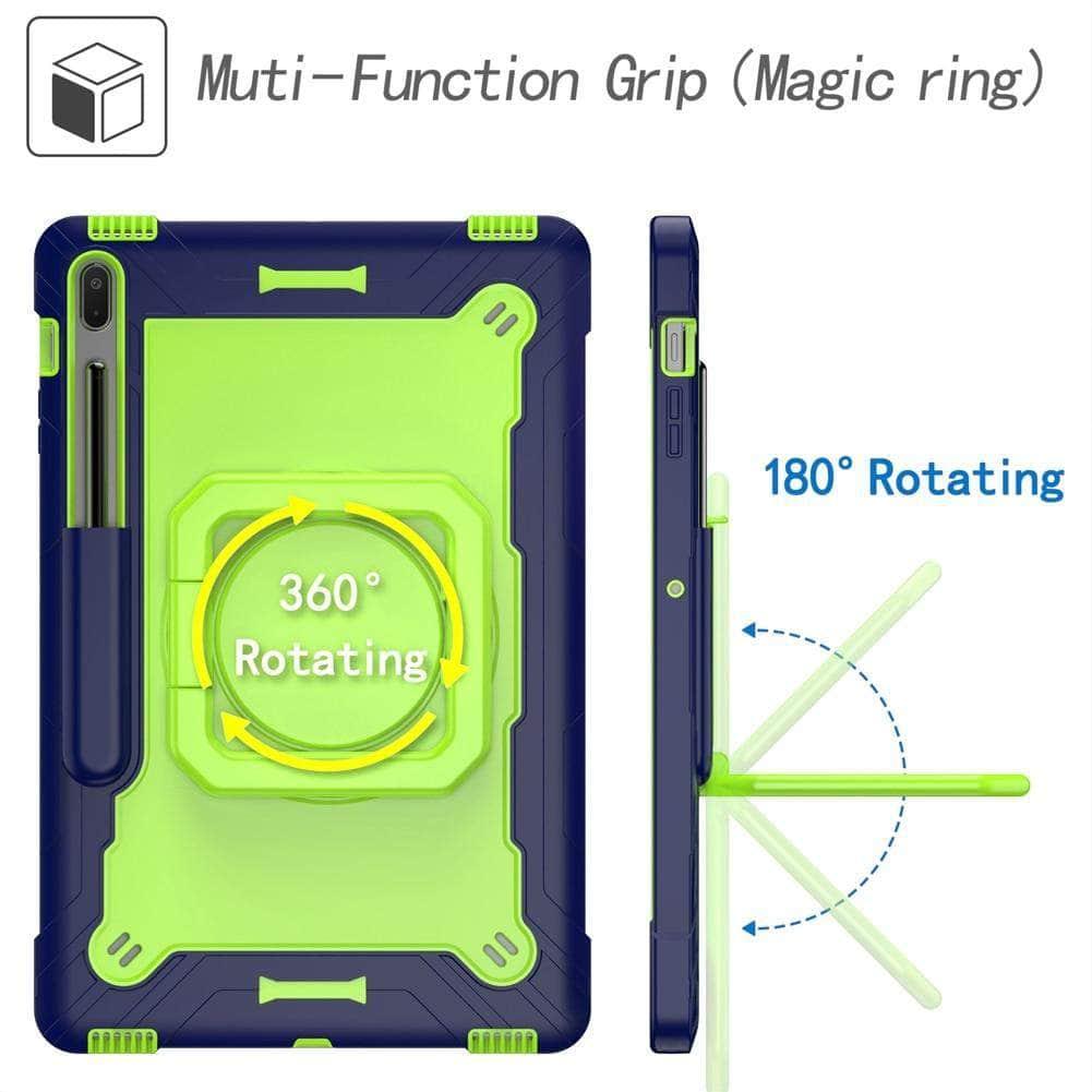 CaseBuddy Australia Casebuddy Galaxy Tab S7 Lite 12.4 T730 T735 Heavy Duty Shockproof Stand