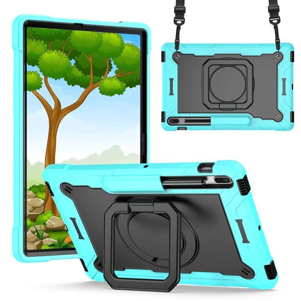 CaseBuddy Australia Casebuddy Galaxy Tab S7 Lite 12.4 T730 T735 Heavy Duty Shockproof Stand