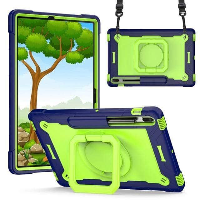 CaseBuddy Australia Casebuddy 09 Galaxy Tab S7 Lite 12.4 T730 T735 Heavy Duty Shockproof Stand