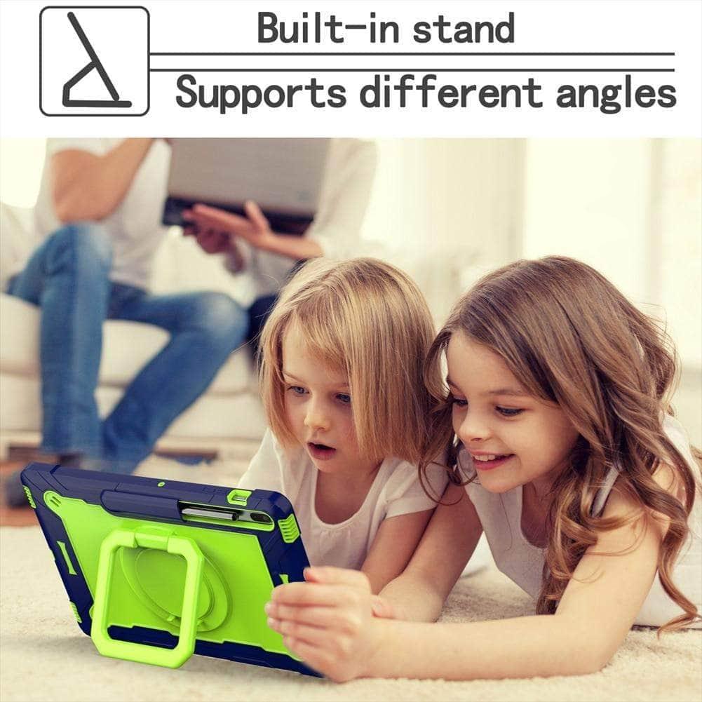 CaseBuddy Australia Casebuddy Galaxy Tab S7 Lite 12.4 T730 T735 Heavy Duty Shockproof Stand