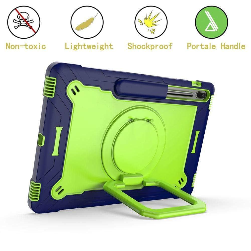CaseBuddy Australia Casebuddy Galaxy Tab S7 Lite 12.4 T730 T735 Heavy Duty Shockproof Stand